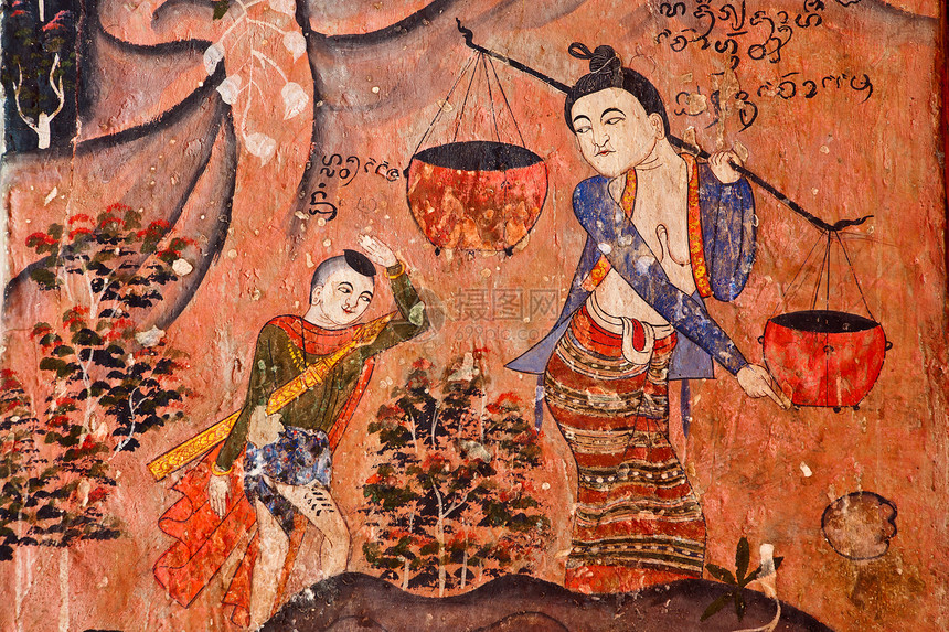 古佛寺庙壁画文化艺术旅行图片