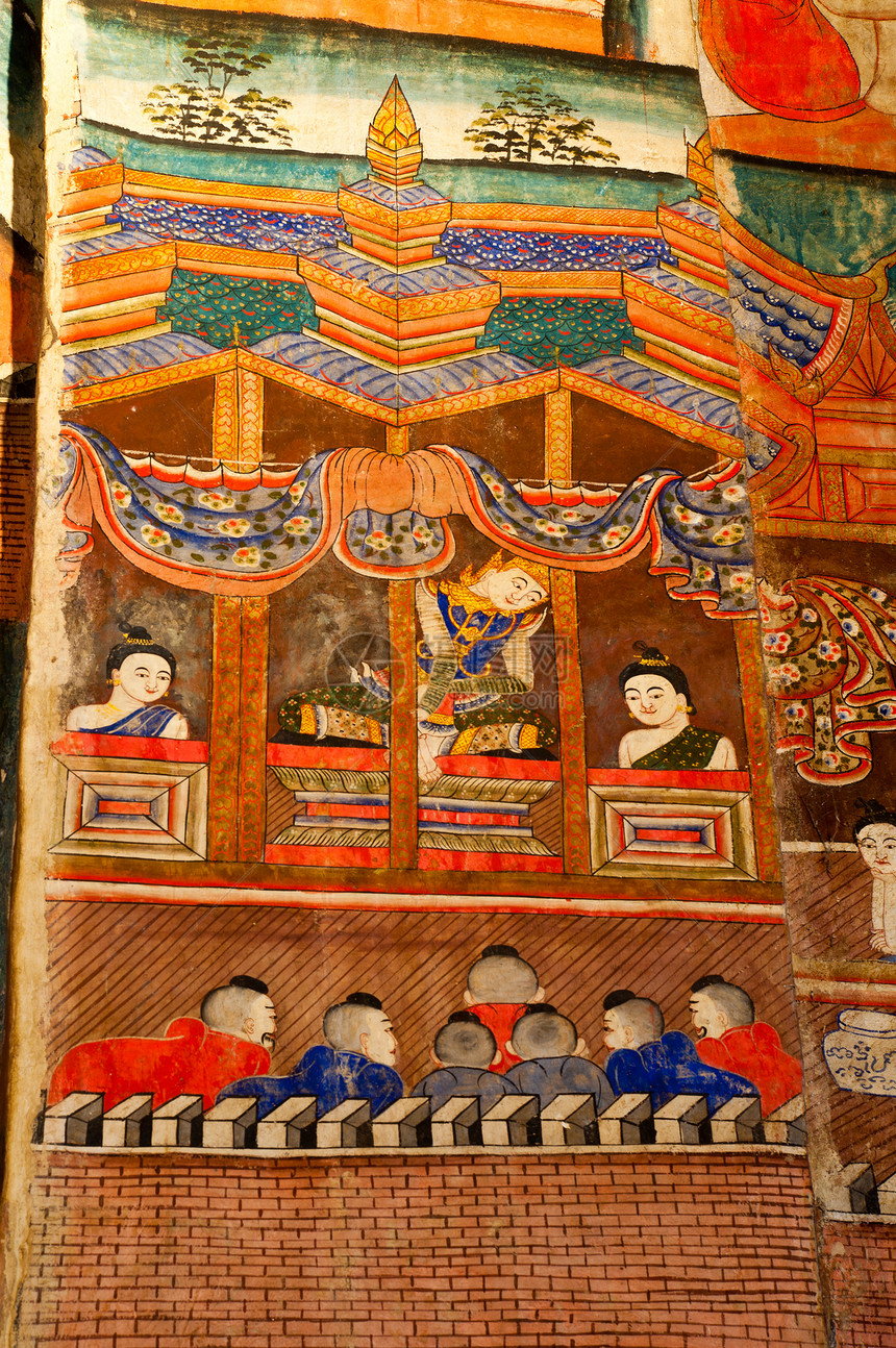 古佛寺庙壁画艺术文化旅行图片