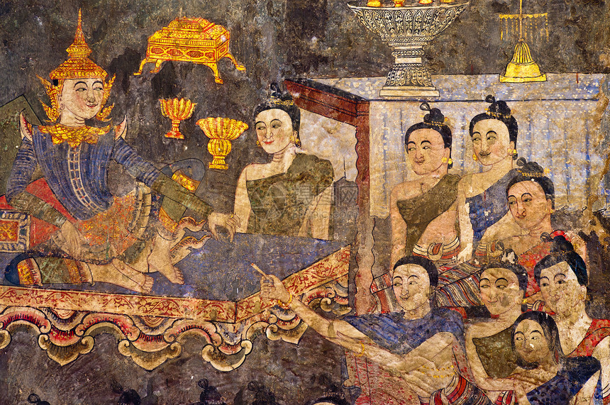 古佛寺庙壁画旅行文化艺术图片