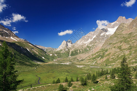 维尼河谷     意大利阿尔卑斯山背景图片