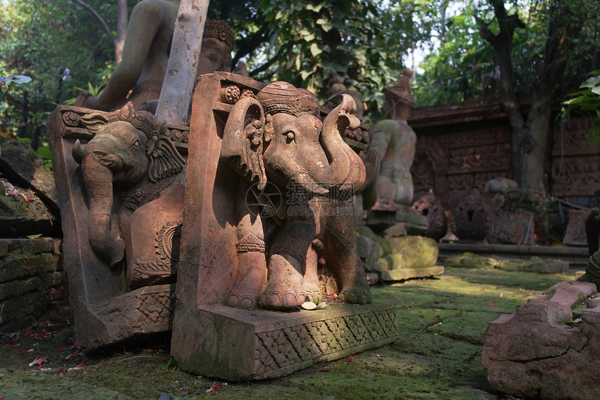 大象历史性遗产热带旅行雕像历史兵马俑寺庙土井游客图片
