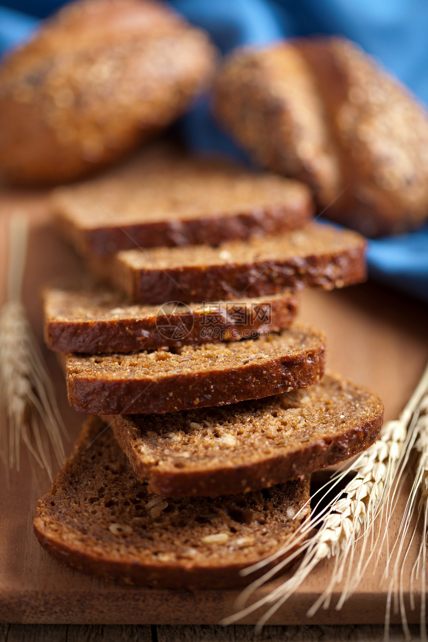 健康面包营养早餐美食谷物杂货店饮食小麦化合物糕点碳水图片