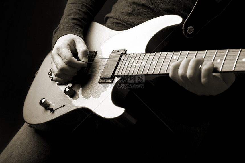 摇滚吉他手低音音乐家棕褐色居住岩石玩家生活音乐细绳爵士乐图片
