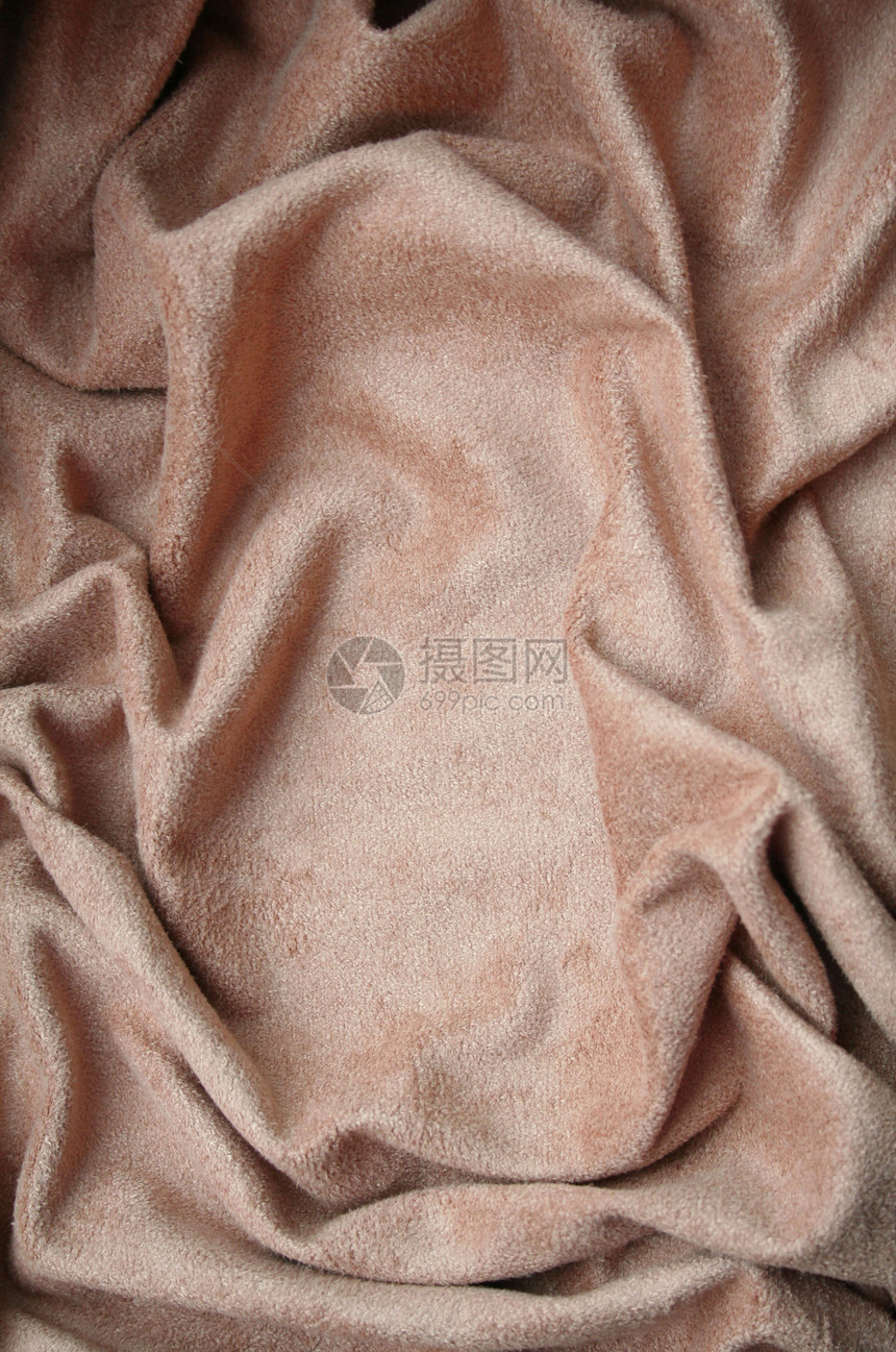 Beige 天鹅绒织物作为背景布料纺织品曲线衣服版税材料涟漪折痕生产艺术图片