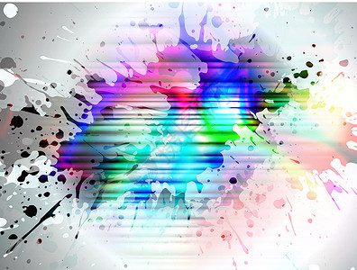 发光飞溅 矢量坡度条纹彩虹横幅艺术光谱插图魔法闪光辉光背景图片