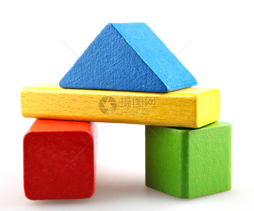 木制构件玩具孩子立方体喜悦白色操场绿色建筑物闲暇长方形图片