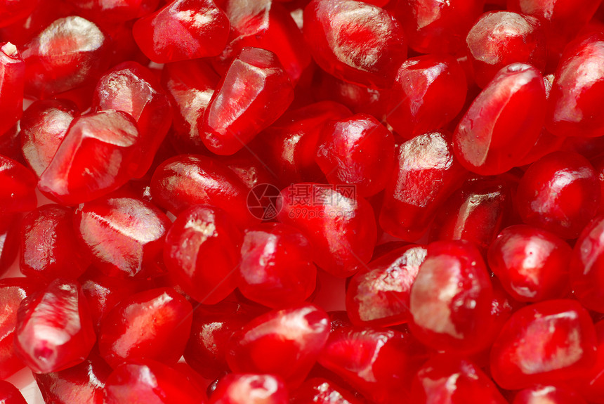 石榴种子玉米饮食情调美味食物核心热带异国红色甜点图片