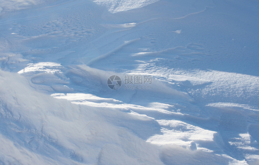 纯雪层阴影水晶冻结季节天气白色图片