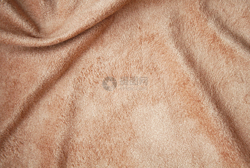 Beige 天鹅绒织布背景装饰纺织品布料材料艺术曲线织物折痕投标涟漪图片