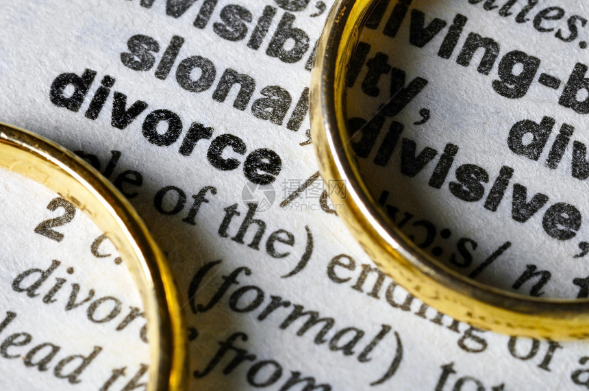 离婚法律婚姻戒指婚礼夫妻字典图片
