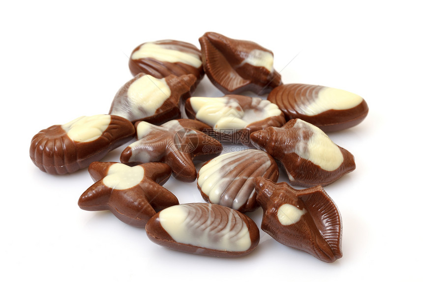 各种巧克力甘油小吃可可美食礼物棕色甜点白色食物图片