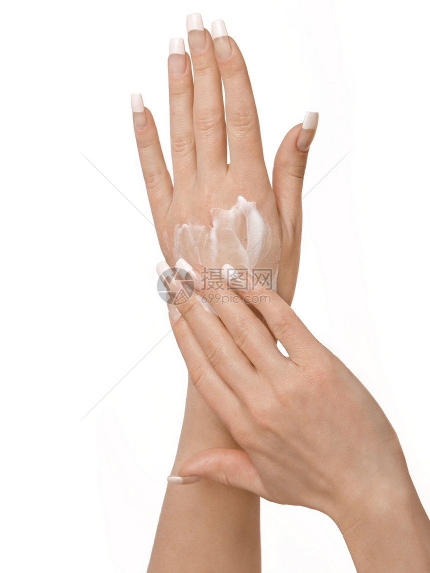 照顾女性高品质的手拇指指甲女孩皮肤手指白色合页杯状文化身体图片