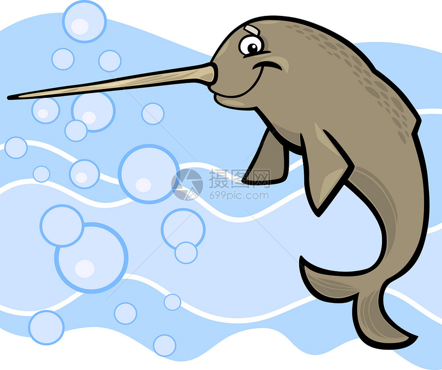 卡通卡通纳尔哈孩子们动物园绘画游泳乐趣哺乳动物插图快乐生物海洋图片