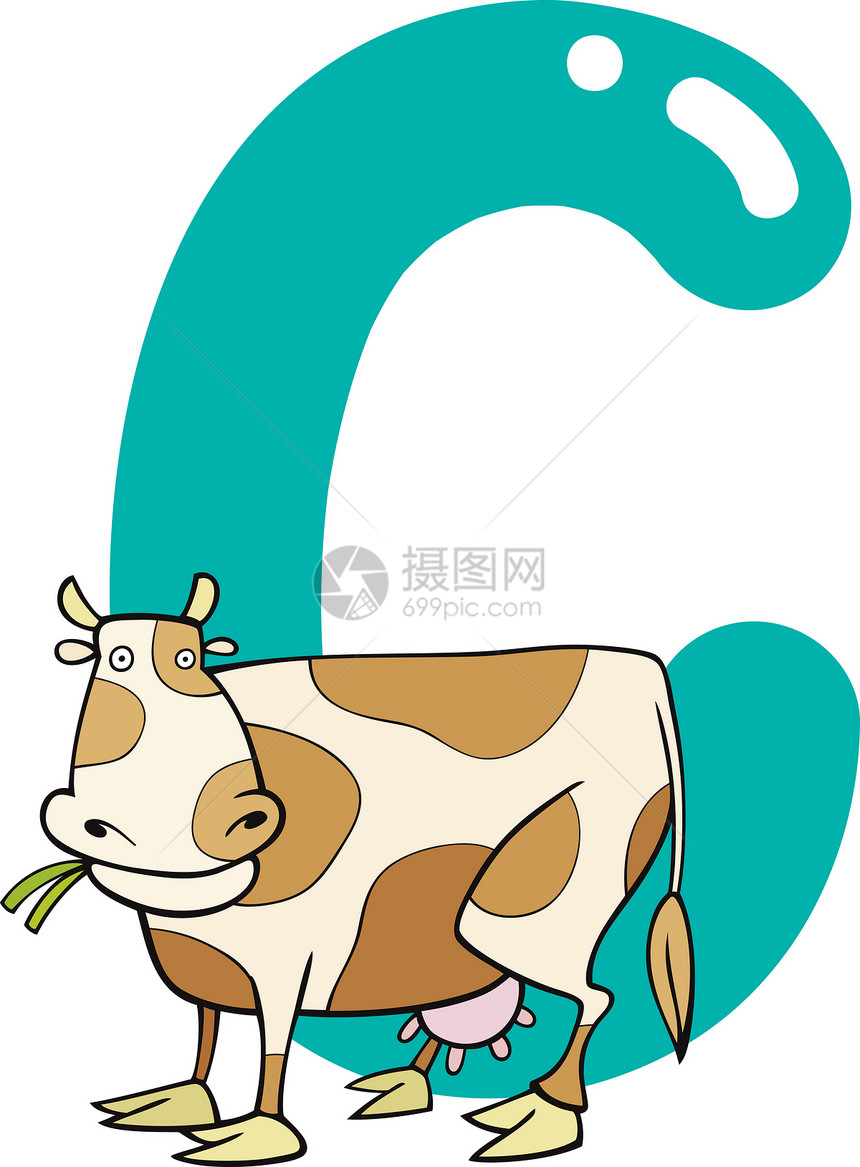 C 奶牛用C语言游戏班级农场拼写学校底漆字母孩子们动物群图片