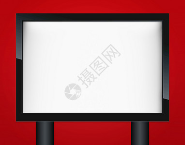 空白广告牌宣传公告宽屏营销推介会促销横幅监视器屏幕木板背景图片