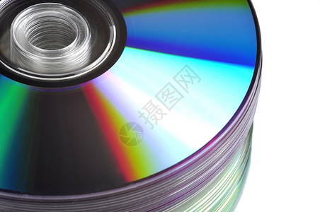 CD DVD 堆栈光碟数据技术音乐记录磁盘办公室白色烧伤贮存背景图片