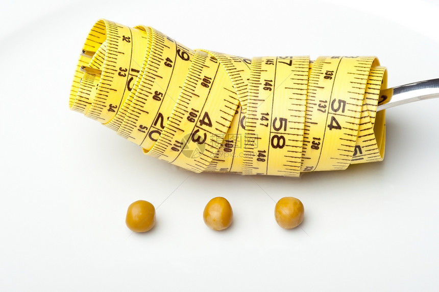 膳食控制绿色盘子营养饮食肥胖磁带营养素测量黄色图片