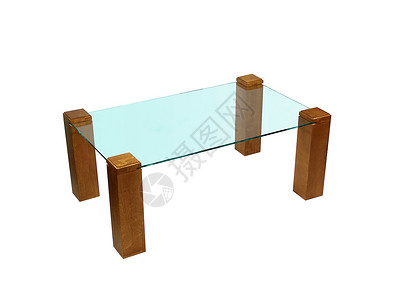 现代餐饮玻璃桌渲染桌子玻璃锤击家具咖啡金属背景图片