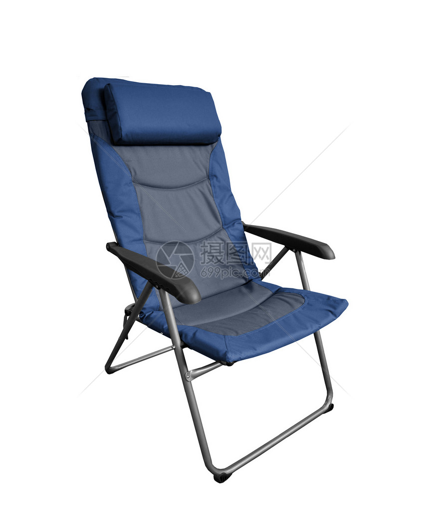 放松椅手工业摇椅闲暇衣服蓝色织物家具野餐海滩座位图片