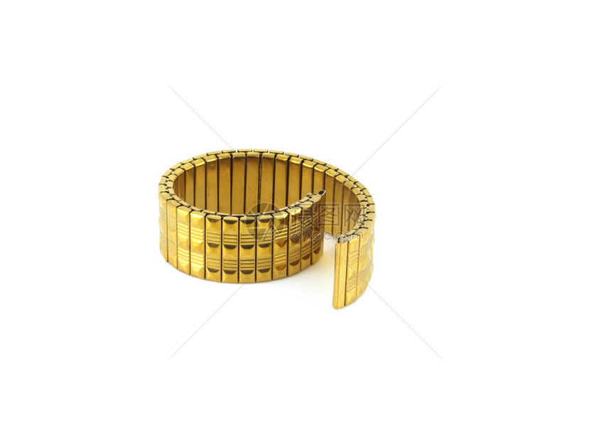 用于监视的括列金属手腕反射带子黄色礼物奢华金子手镯手表图片