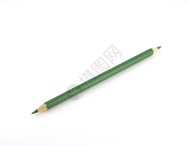 绿色铅笔石墨工具写作锐化白色绘画工作木头背景图片