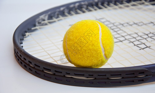 网球运动黄色摄影球拍竞赛游戏字符串水平背景图片
