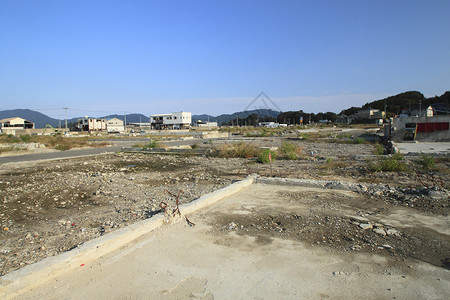 日本东日本大地震灾难恢复 灾后复苏力量海啸损害救援地震城市国家危险背景图片