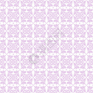 无缝裁缝花类模式创造力紫色装饰条纹白色叶子墙纸绘画插图背景图片