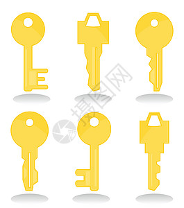 密钥关键键办公室入口房子安全钥匙插图背景图片