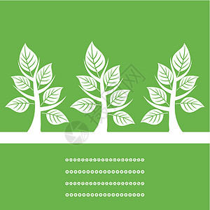 三棵树2尾巴环境叶子橡木插图植物装饰品艺术牛角木头背景图片