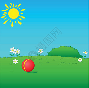 草坪蓝色玩具绘画植物太阳空地红色利润天空数字背景图片
