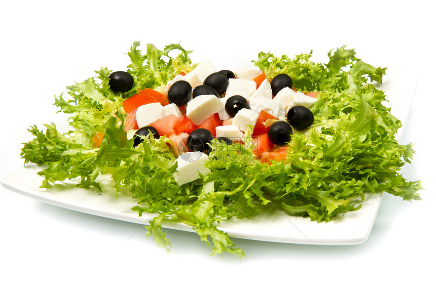 新鲜沙拉厨房盘子起动机餐饮午餐食物蔬菜火箭饮食美食图片