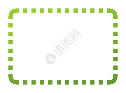生态绿色优惠券框架边界长方形白色插图商业背景图片