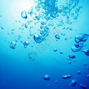 空气气泡水滴呼吸运动液体蓝色气体水泡气源温泉反射背景