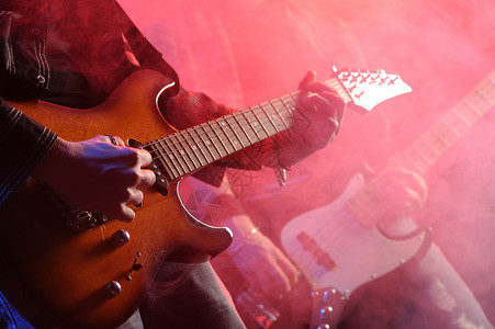 活岩玩家工作室岩石独奏音乐吉他男性摇杆活力乐趣背景图片