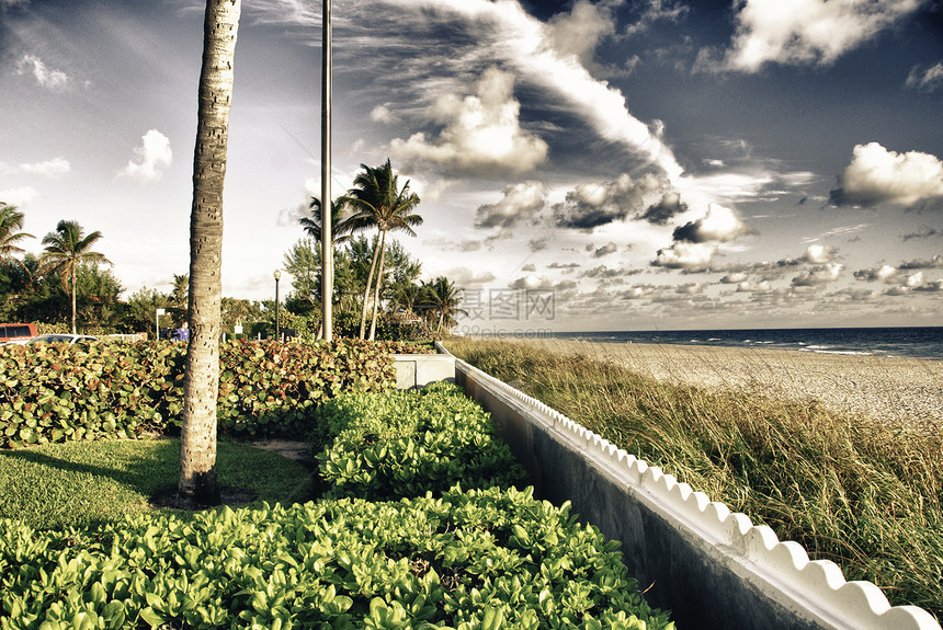 佛罗里达迈阿密的颜色市中心游艇全景钥匙太阳建筑学摩天大楼蓝色奢华海洋图片