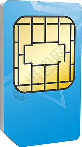 卡卡杜Sim 卡卡电话网络卡片记忆手机卡移动白色细胞系统插图插画