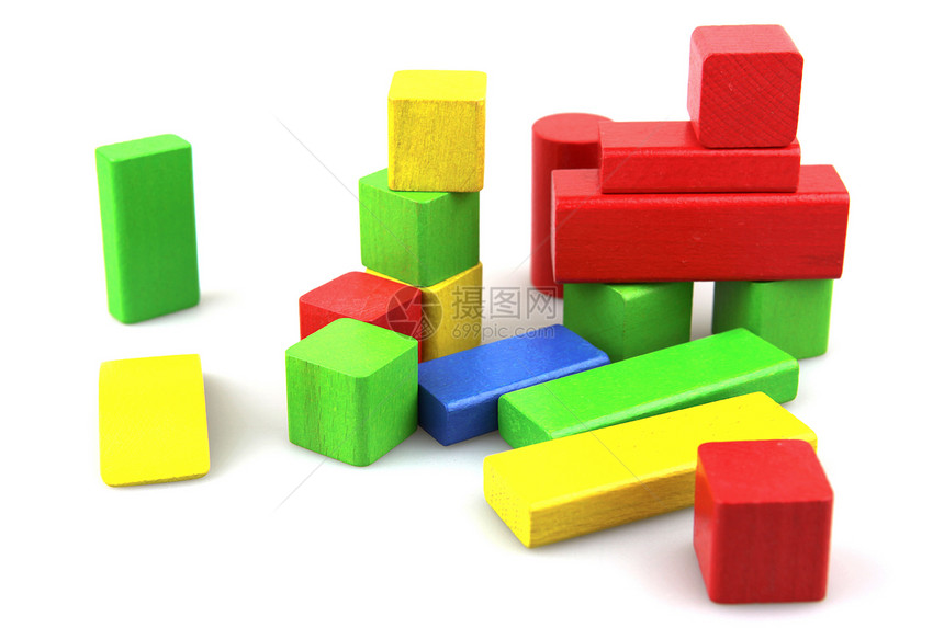 木制构件立方体构造建筑物玩具婴儿期闲暇创造力长方形喜悦白色图片