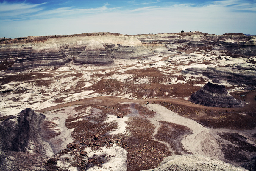 亚利桑那州多姿多彩的荒地岩石图片