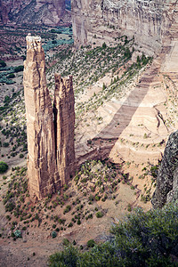 蜘蛛岩纪念碑岩石地质学网络国家旅行峡谷天空日落背景图片
