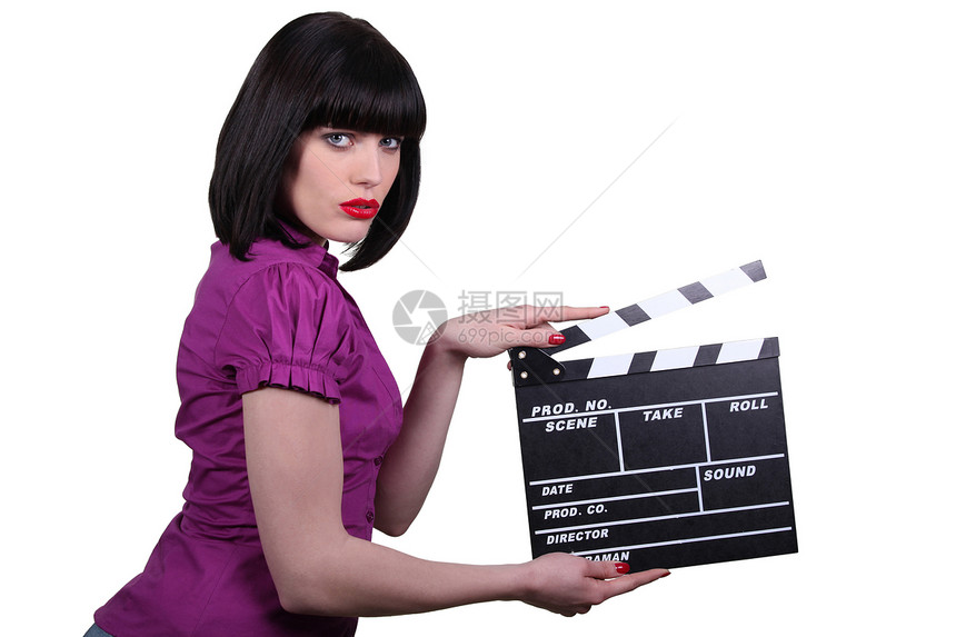 棕色女人与电影掌声图片