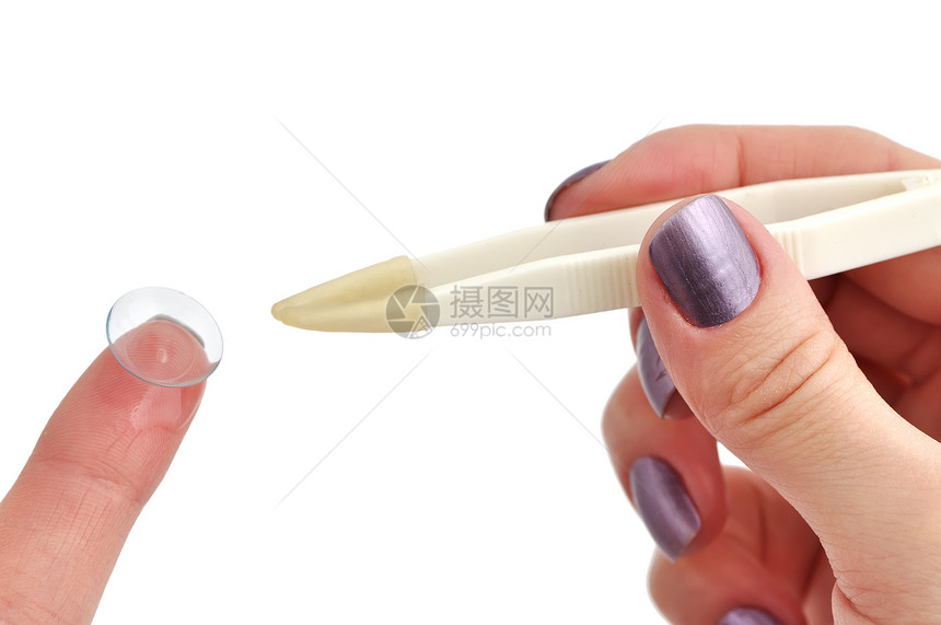 隐形透视镜眼镜塑料手指镜片柔软度卫生药品皮肤矫正角膜图片