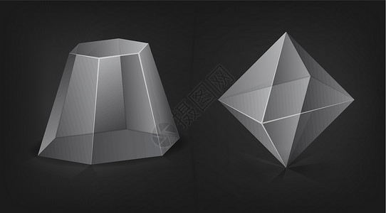 灰面馒头灰 3d 数字戒指宝石水晶立方体空中飞人面体正方形珠宝钻石反射设计图片