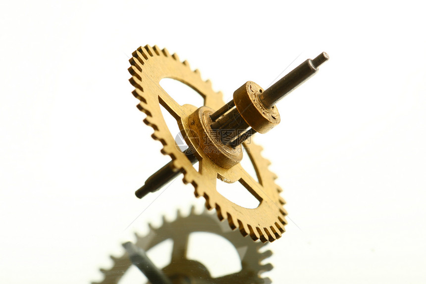 时钟齿轮商业工程乐器机器发条进步手表平衡工作旋转图片