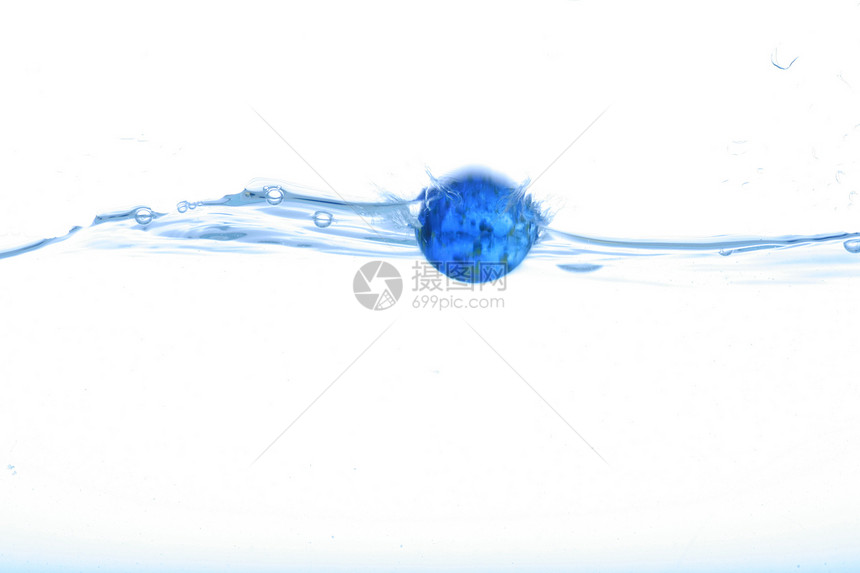 冲水口渴蓝色海洋气泡波纹大理石水滴世界液体洪水图片