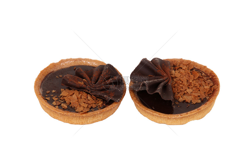 两份美味巧克力巧克力薄饼图片