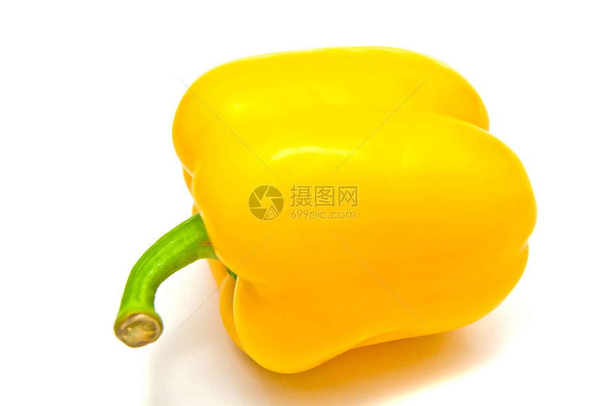 黄黄胡椒闭合黄色健康胡椒绿色食物辣椒蔬菜图片