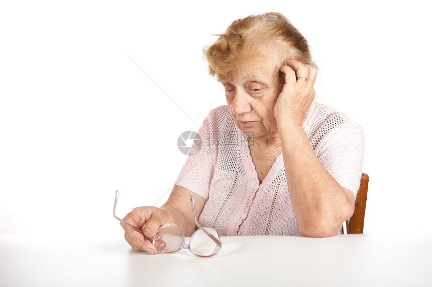 纵向老年妇女眼镜祖母医学女士爱好图片