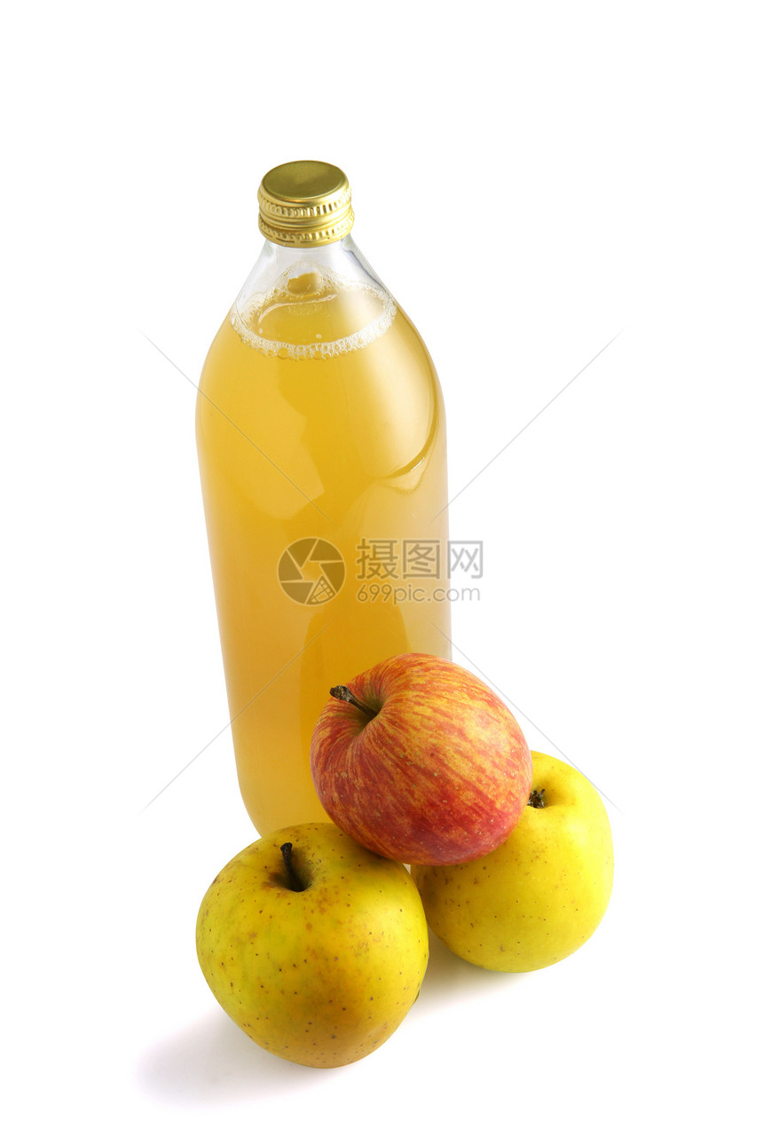 苹果和果汁红色玻璃水果市场营养黄色赏金瓶子维生素甜点图片