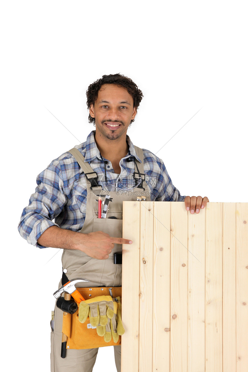 指木制面板的木制木匠图片